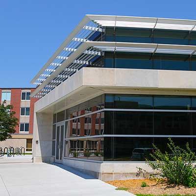 exterior shot of Randall hall